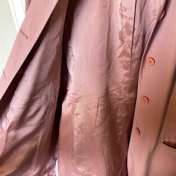 Ann Taylor LOFT Pink Trenchcoat/Raincoat - Picture 4 of 5